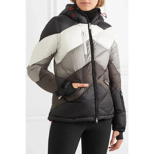 Perfect Moment Super Day 2 Down Quilted Jacket Black White